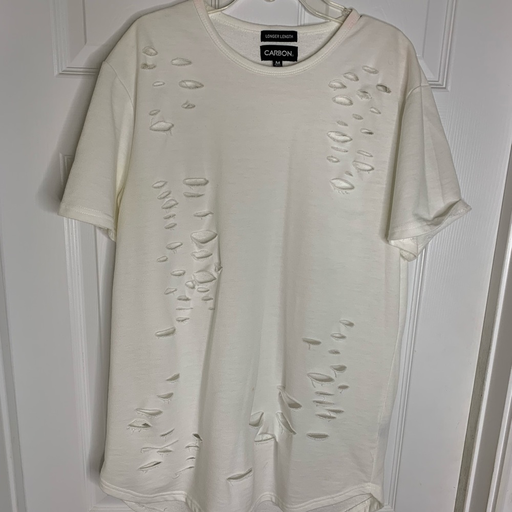 🔥Hot Sale🔥Men Cut up Design Crew Neck Tees. Size: Medium